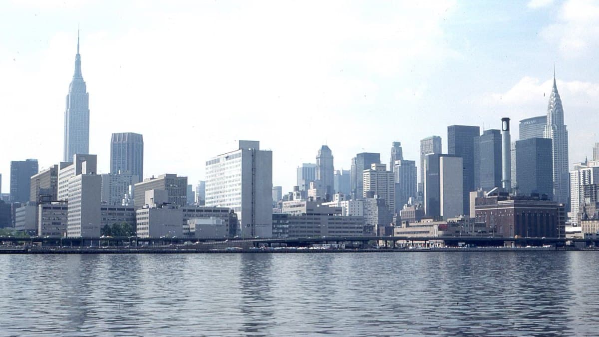 Classic view of the New York City skyline