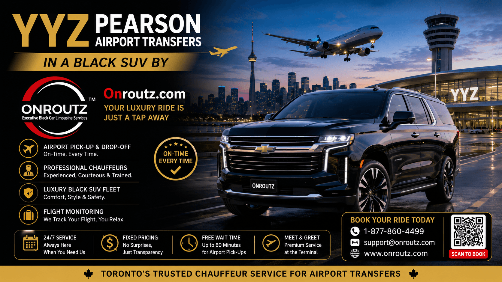 YYZ Pearson Airport Transfers — Service Banner