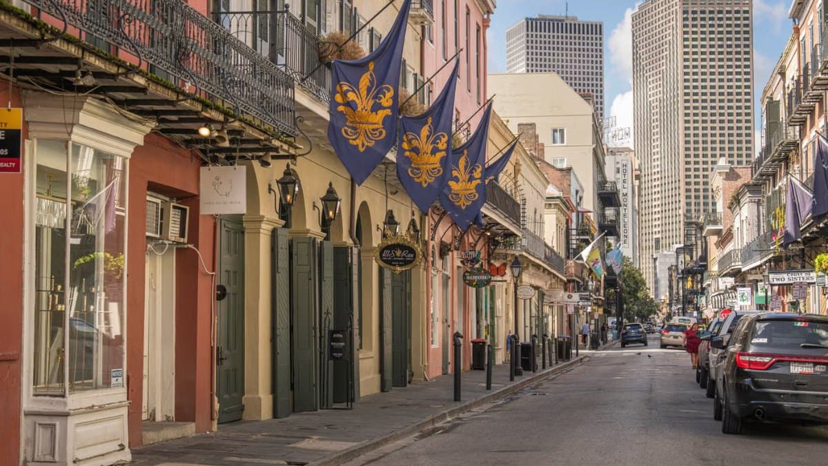 Charming street view in the French Quarter of New Orleans